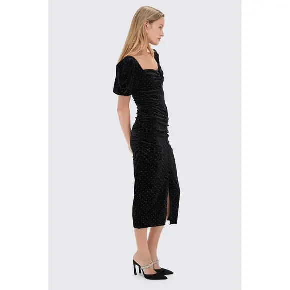TUCKERNUCK O.P.T Black Felina Midi Dress NWT Size Small - Picture 2 of 10